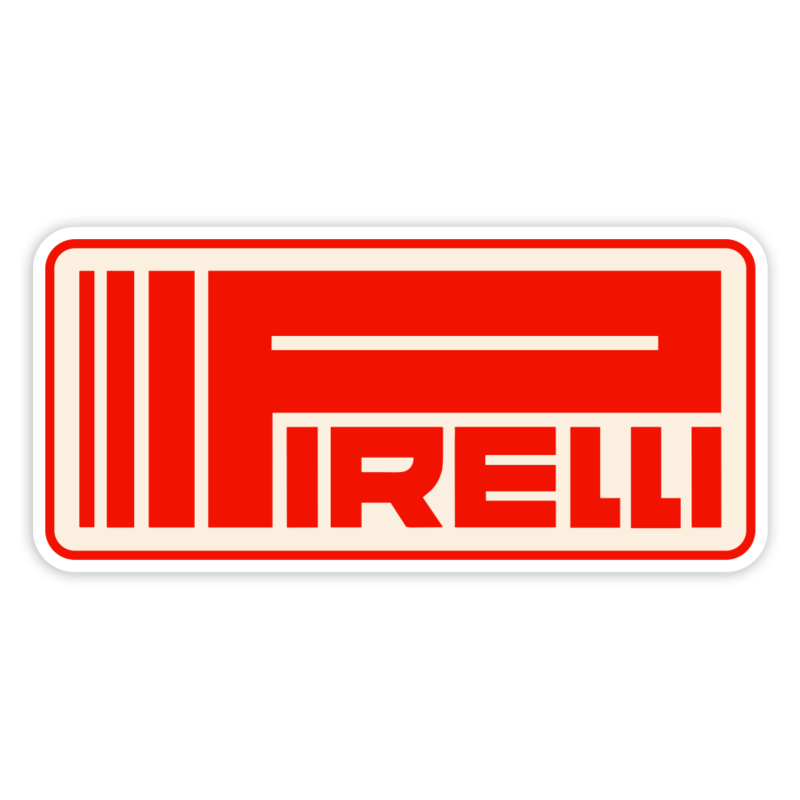 Autocollants: Logo Pirelli Classique Rouge