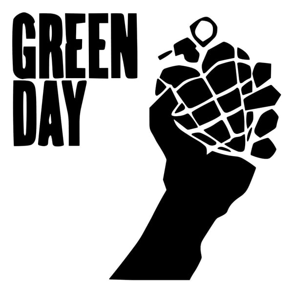 Autocollants: Green Day Main Grenade