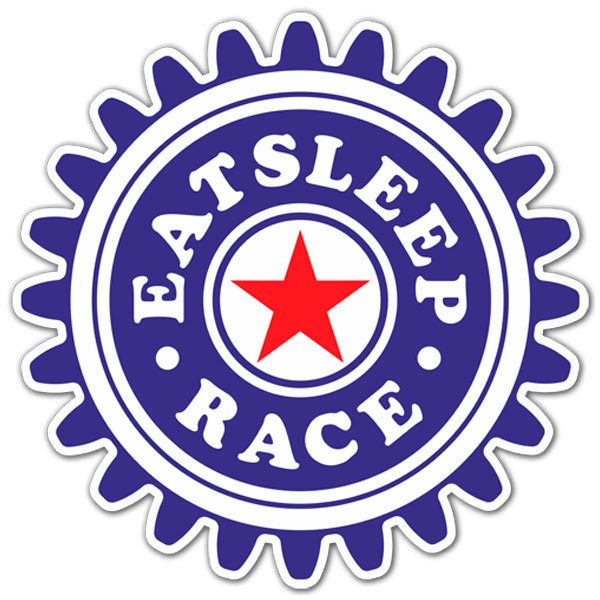 Autocollants: Eat Sleep and Race