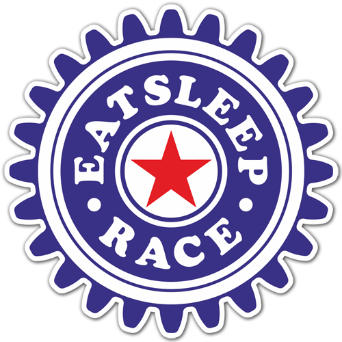 Autocollants: Eat Sleep and Race