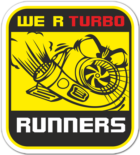 Autocollants: We are Turbo Runners