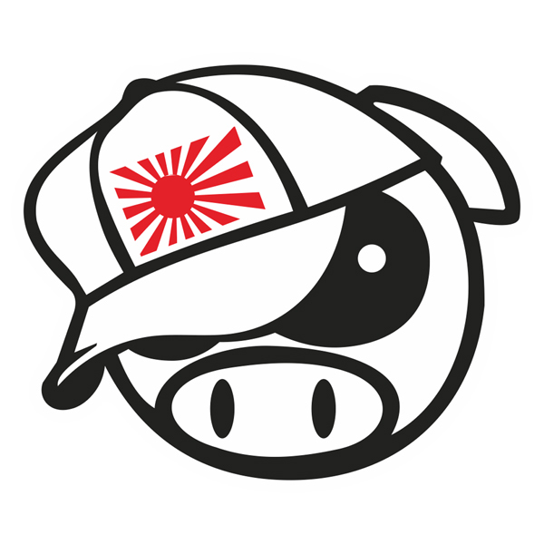 Autocollants: Subaru Pig Mang Mascot Japan