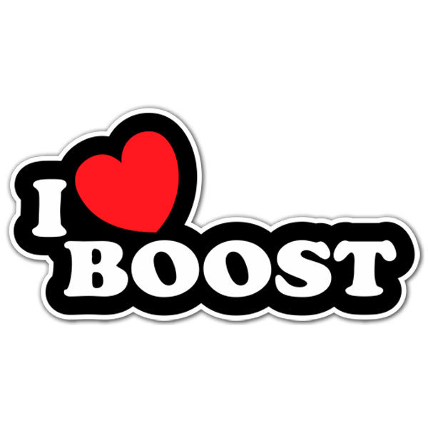 Autocollants: I love Boost