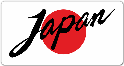 Autocollants: Japan Flag