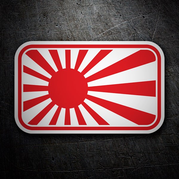 Autocollants: Drapeau japonais Rising Sun 2