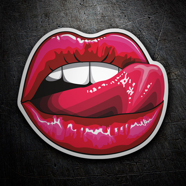 Autocollants: Lèvres et la langue