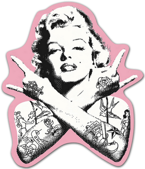 Autocollants: Marilyn Monroe Punk