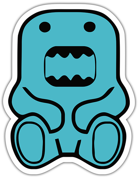 Autocollants: Domo kun bleu