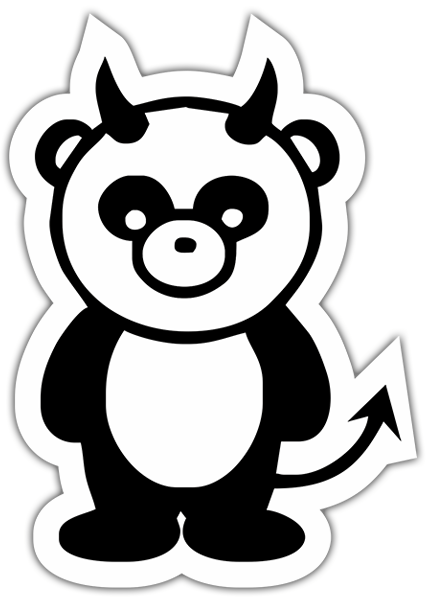 Autocollants: Panda bear démon JDM