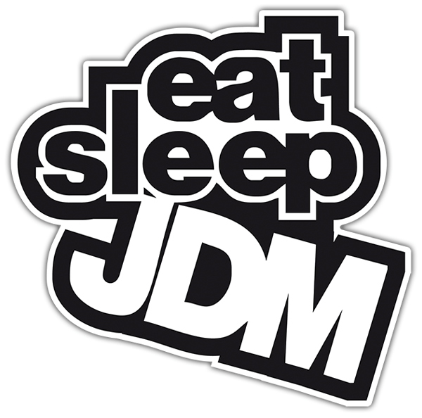 Autocollants: JDM eat sleep