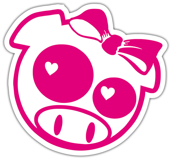 Autocollants: Cochon en amour JDM