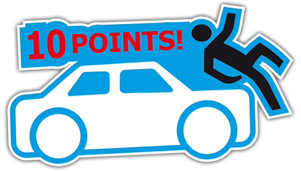 Autocollants: 10 Points