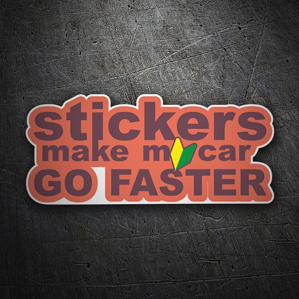 Autocollants: Stickers make my car go faster