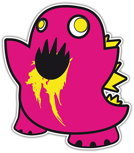 Autocollants: Démon magenta