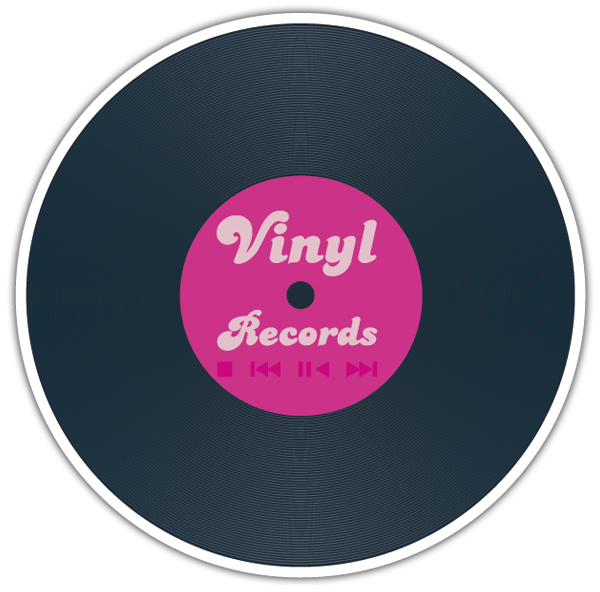 Autocollants: Vinyl Records