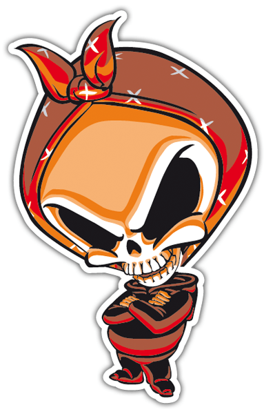 Autocollants: Skull Bad Boy