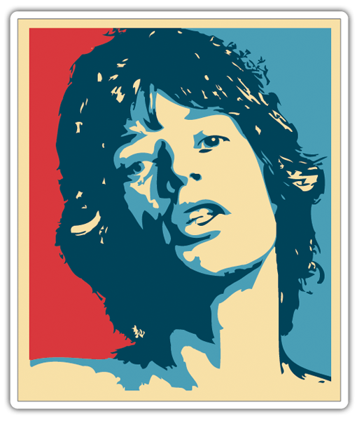 Autocollants: Mick Jagger Hope