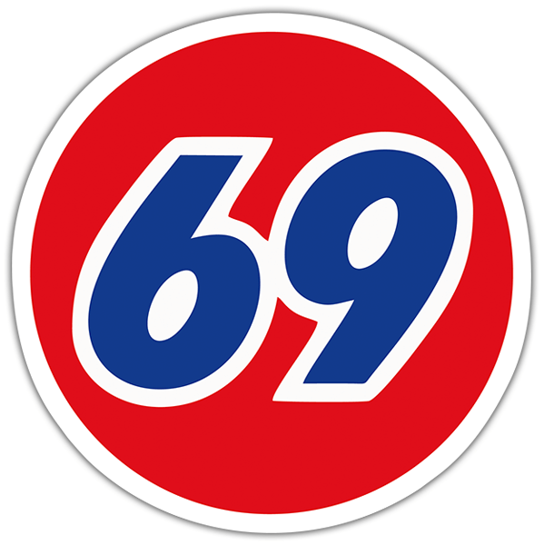 Autocollants: 69 red
