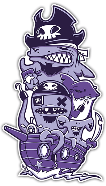 Autocollants: Pirates JDM