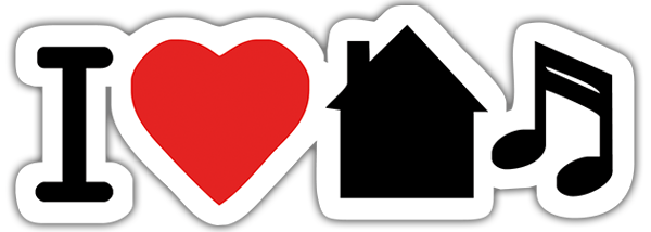 Autocollants: I love home