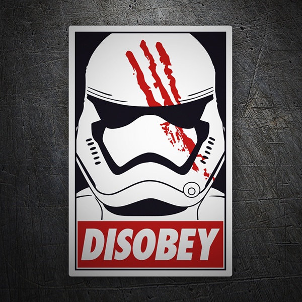 Autocollant Disobey Finn (Star Wars)