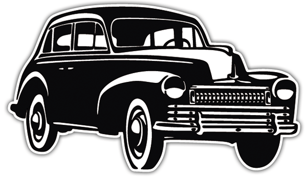 Autocollants: Voiture antique