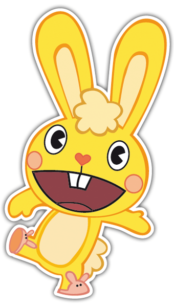 Autocollants: Cuddles Happy Tree Friends