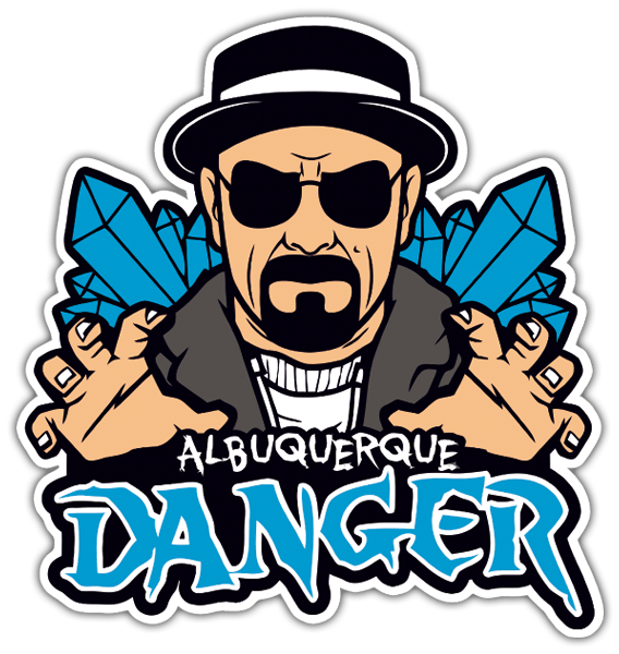 Autocollants: Breaking Bad Albuquerque Danger