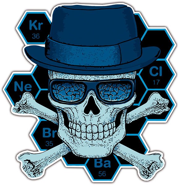 Autocollants: Breaking Bad Crâne de formule