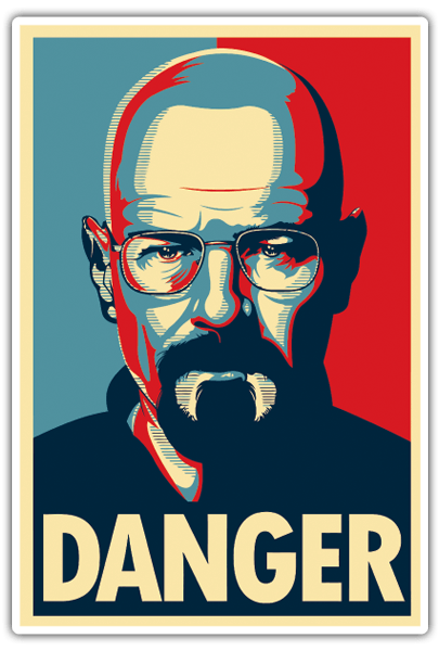 Autocollants: Breaking Bad Danger