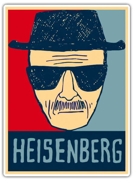 Autocollants: Dessin de Breaking Bad Heisenberg