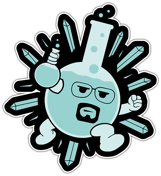 Autocollants: Breaking Bad Crystal Bottle