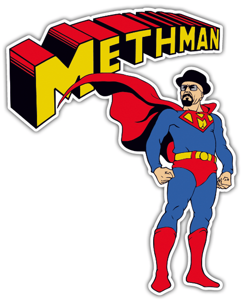 Autocollants: Breaking Bad Superman