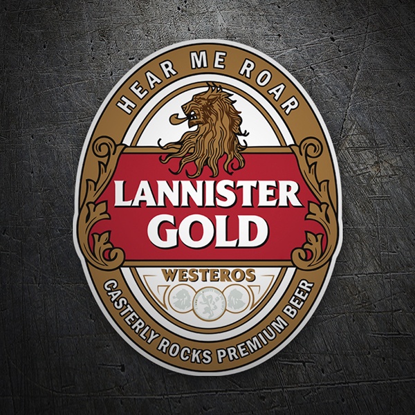Autocollants: Game of Thrones Lannister Gold