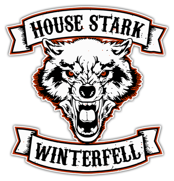 Autocollants: Games of Thrones House Stark - Winterfell