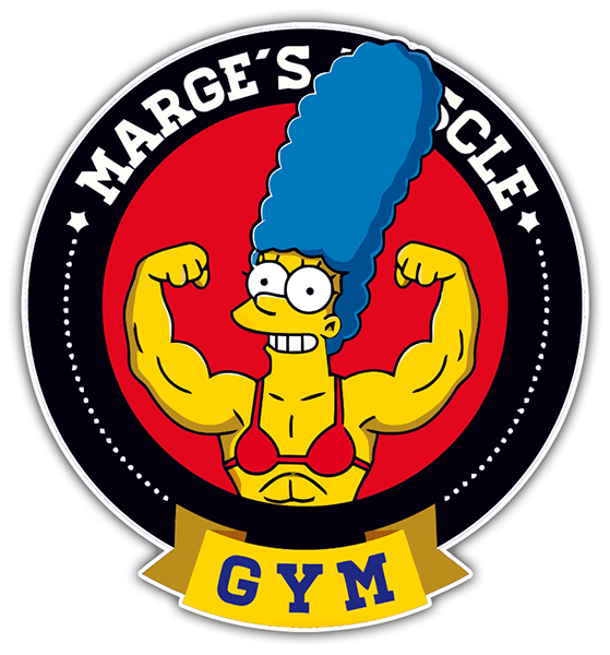 Autocollants: Marge Muscle