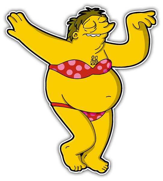 Autocollants: Barney Bikini