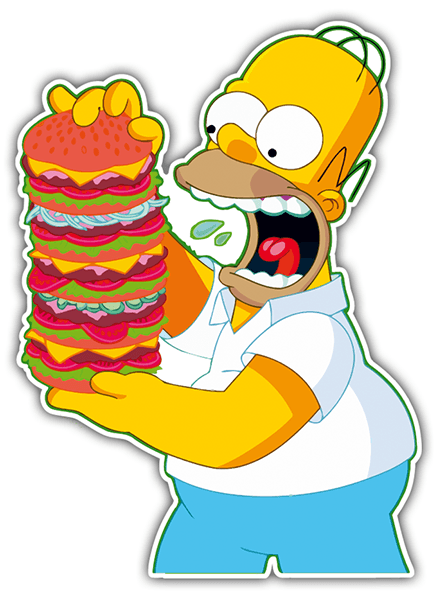 Autocollants: Homer Montagne Burgers