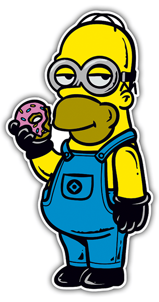 Autocollants: Homer Minion