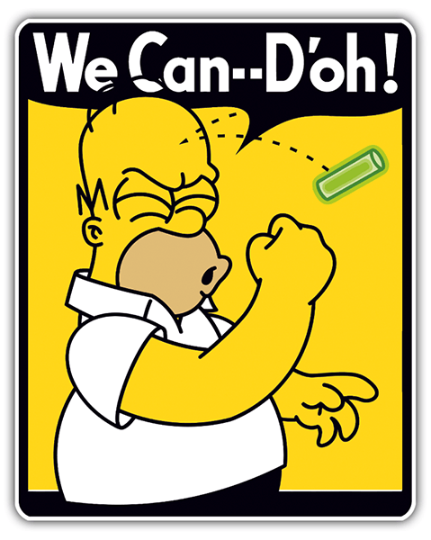Autocollants: We Can D´oh!