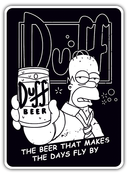 Autocollants: Annonce de Homer Duff