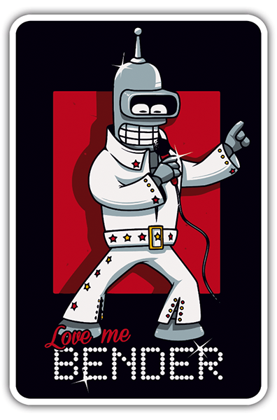 Autocollants: Love me Bender