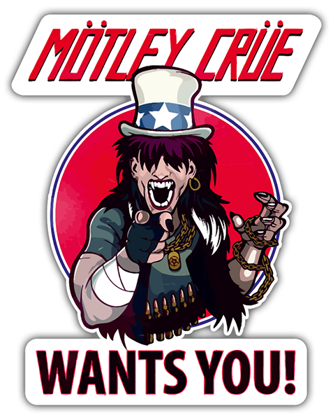 Autocollants: Mötley Crüe, Wants You?
