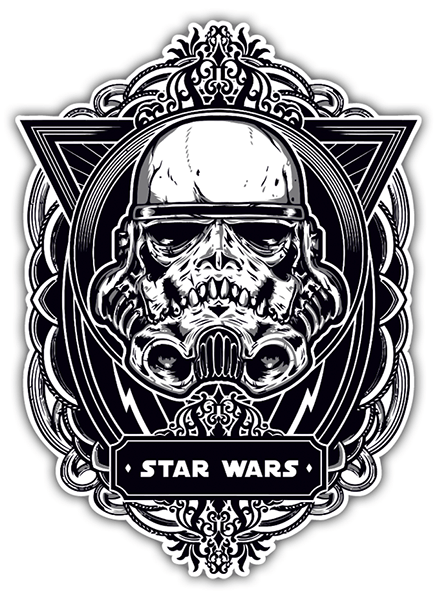 Autocollants: Emblème de crâne de Stormtrooper