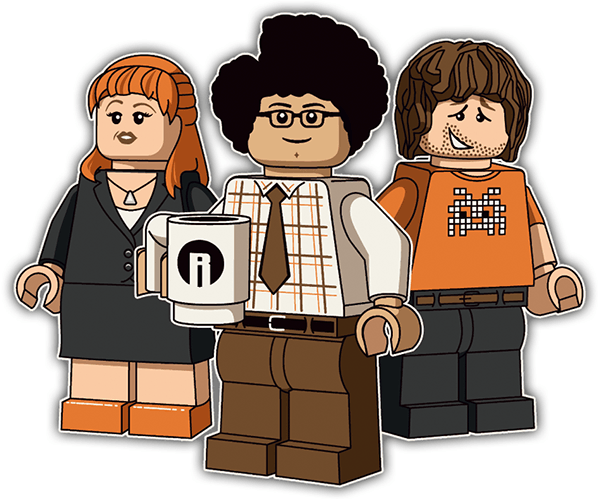 Autocollants: Lego the it crowd