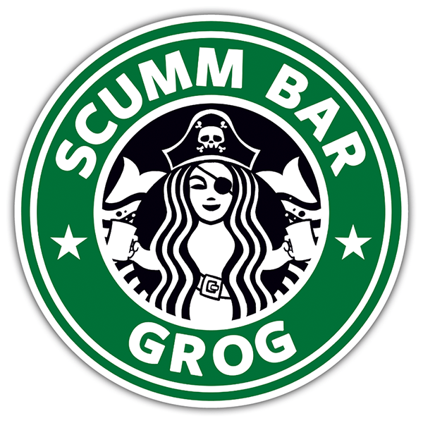 Autocollants: Scumm Bar Grog