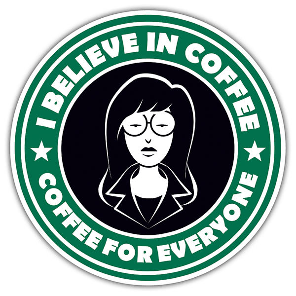 Autocollants: I believe in coffee