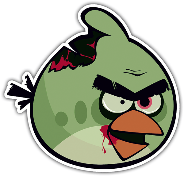 Autocollants: Angry Birds Zombie