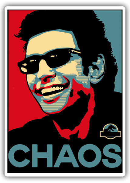 Autocollants: Dr. Ian Malcolm Chaos