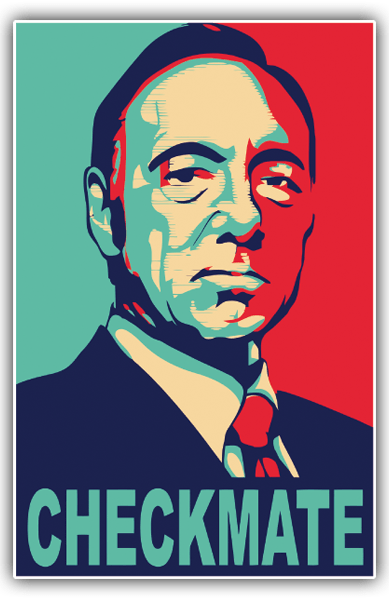 Autocollants: Kevin Spacey Checkmate